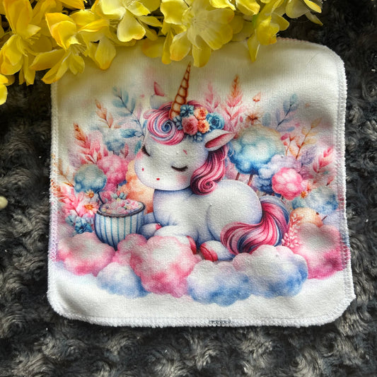 Débarbouillette licorne