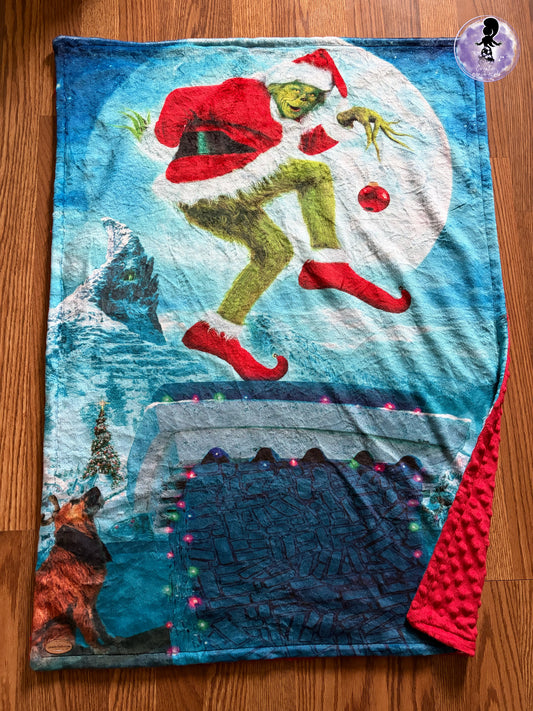Doudou 30x40 grincheux noel