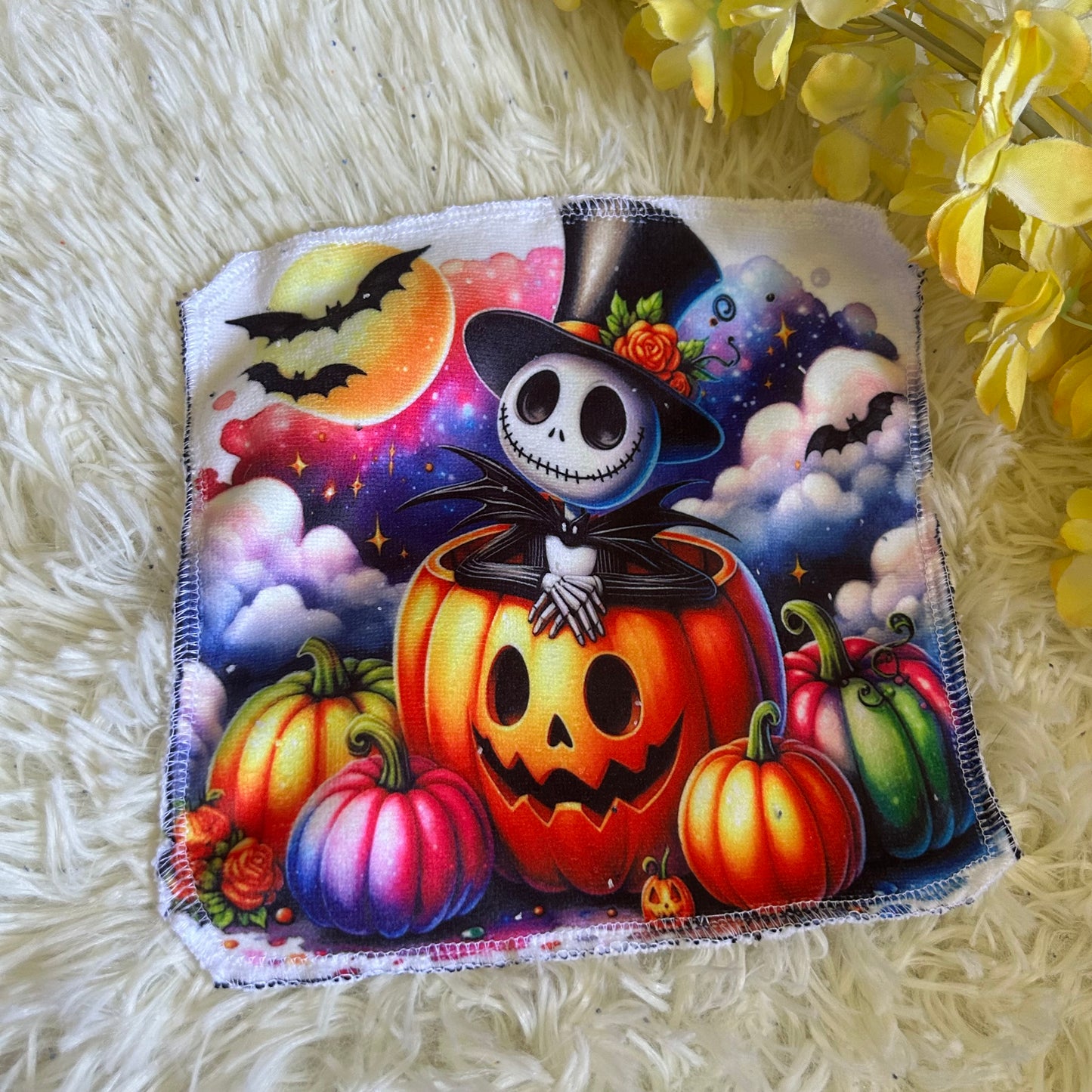 Débarbouillette personnage Halloween noel