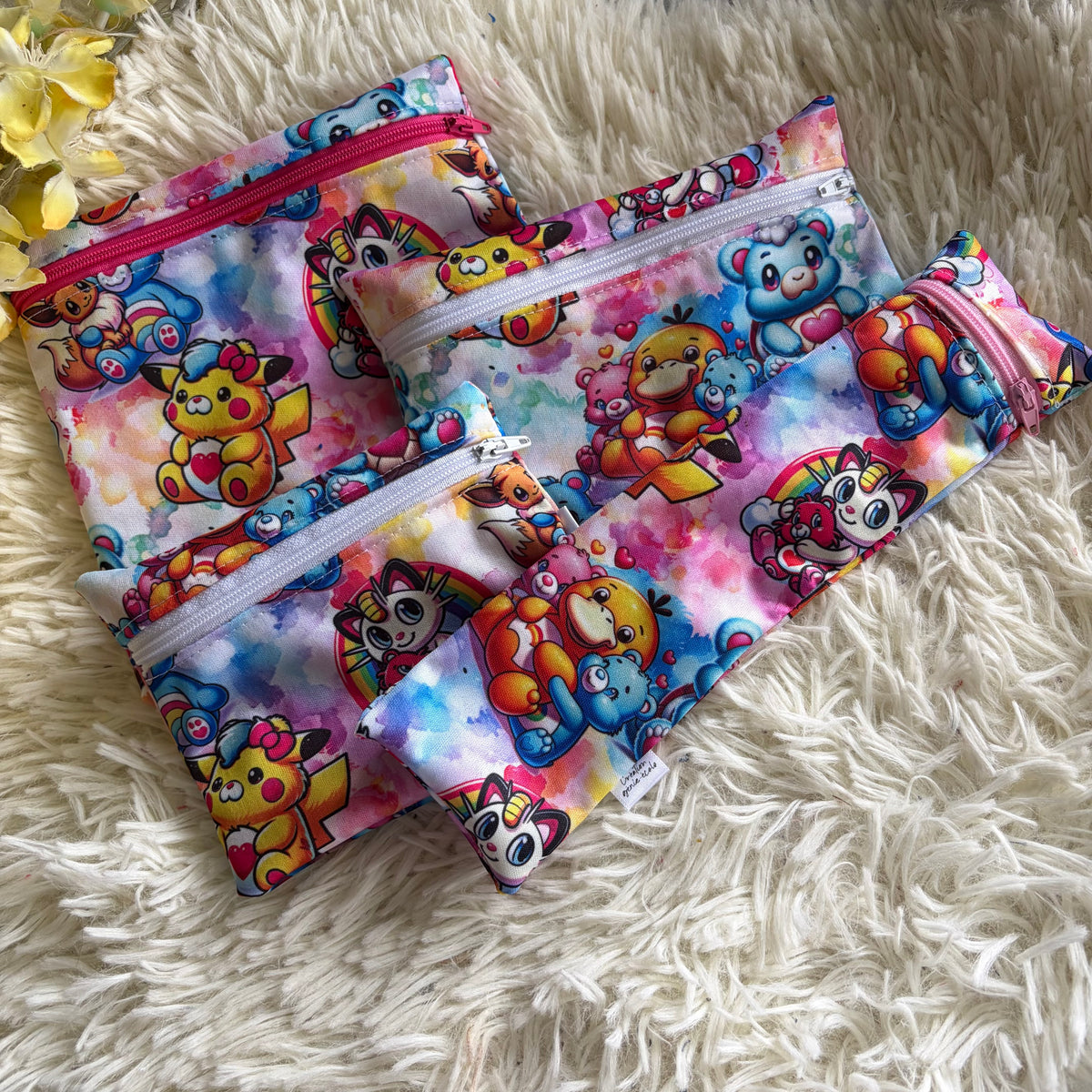 Kit sac à sandwich/collation ustencile personnage