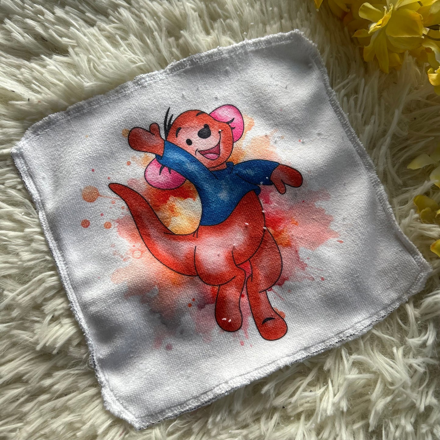 Débarbouillette personnage  ourson lion