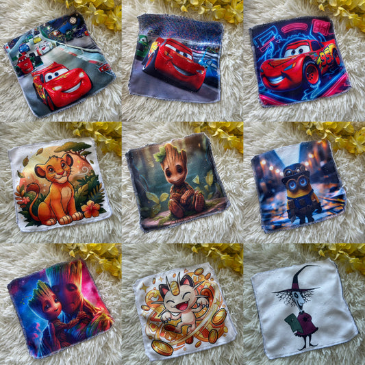 Débarbouillette personnage auto