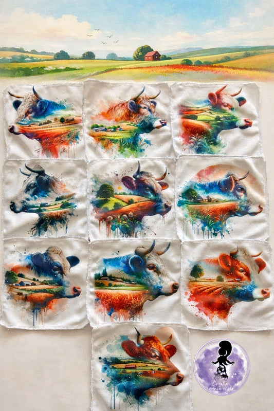 Débarbouillette vache