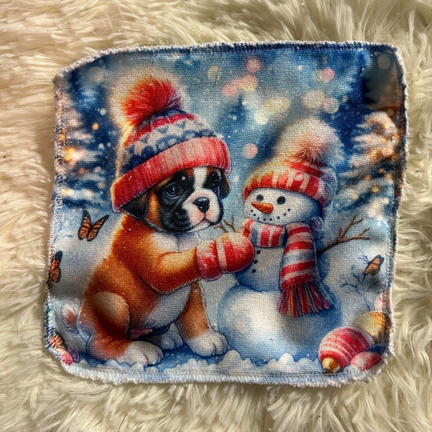 Débarbouillette chien hivers