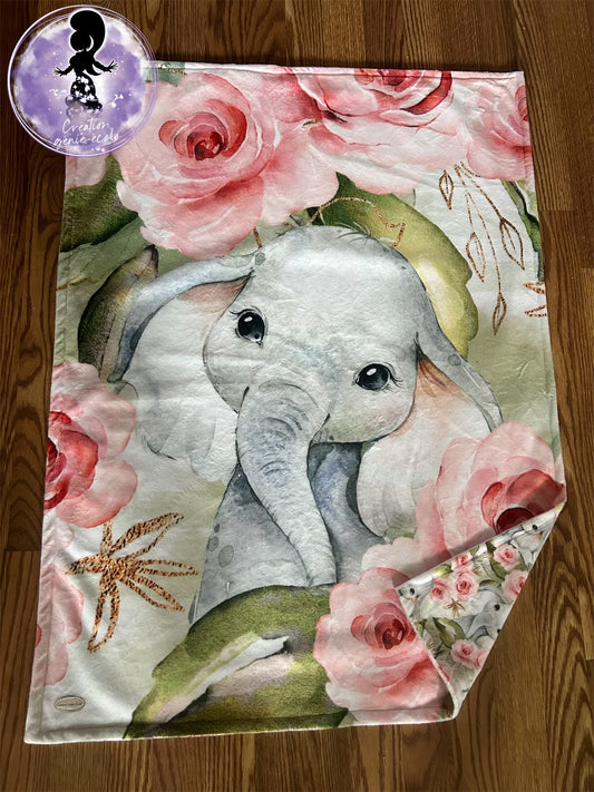 Doudou éléphant 30x40