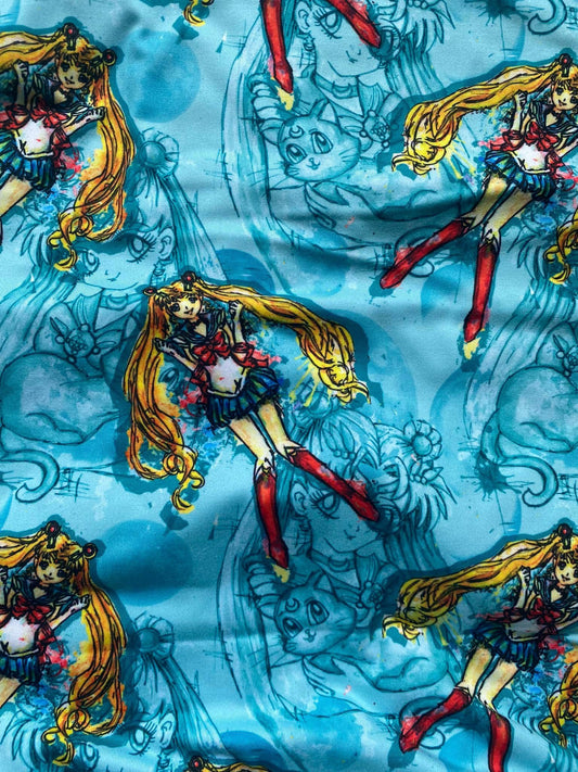 Serviette hygiénique lavable personnage lune genroots dbp