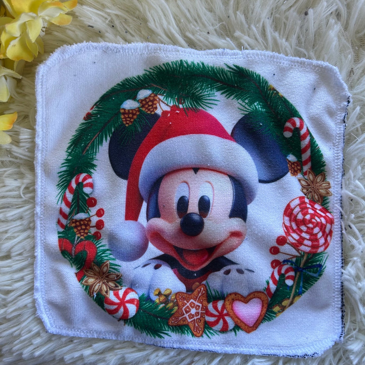 Débarbouillette personnage noel