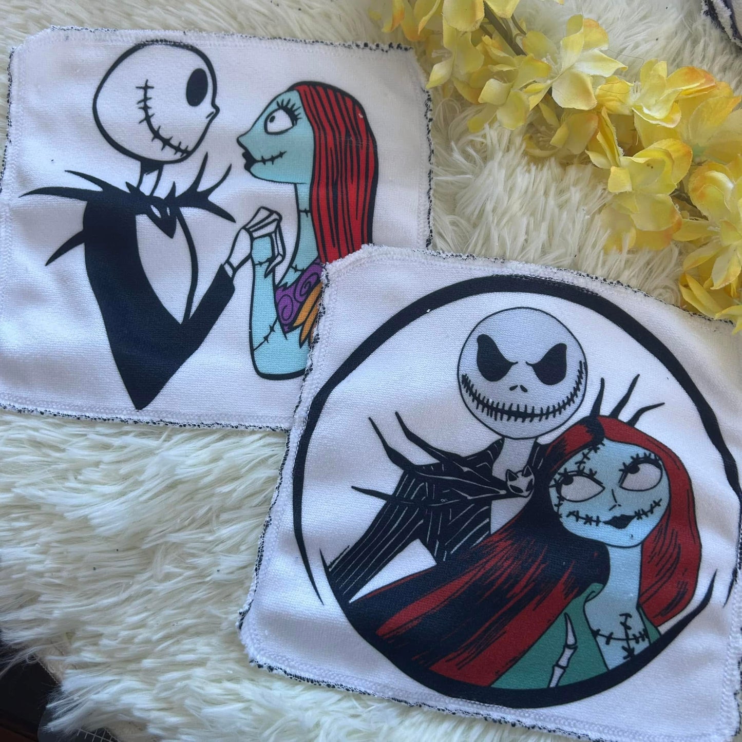 Débarbouillette personnage squelette