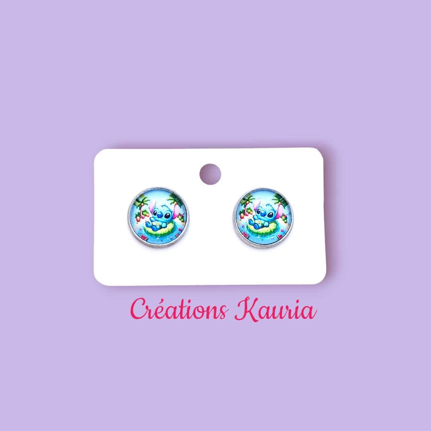 Boucle d’oreille stitch Kauria