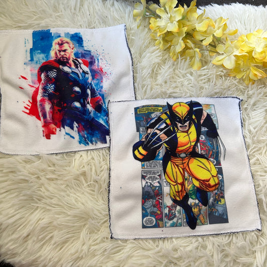 Débarbouillette personnage super heros