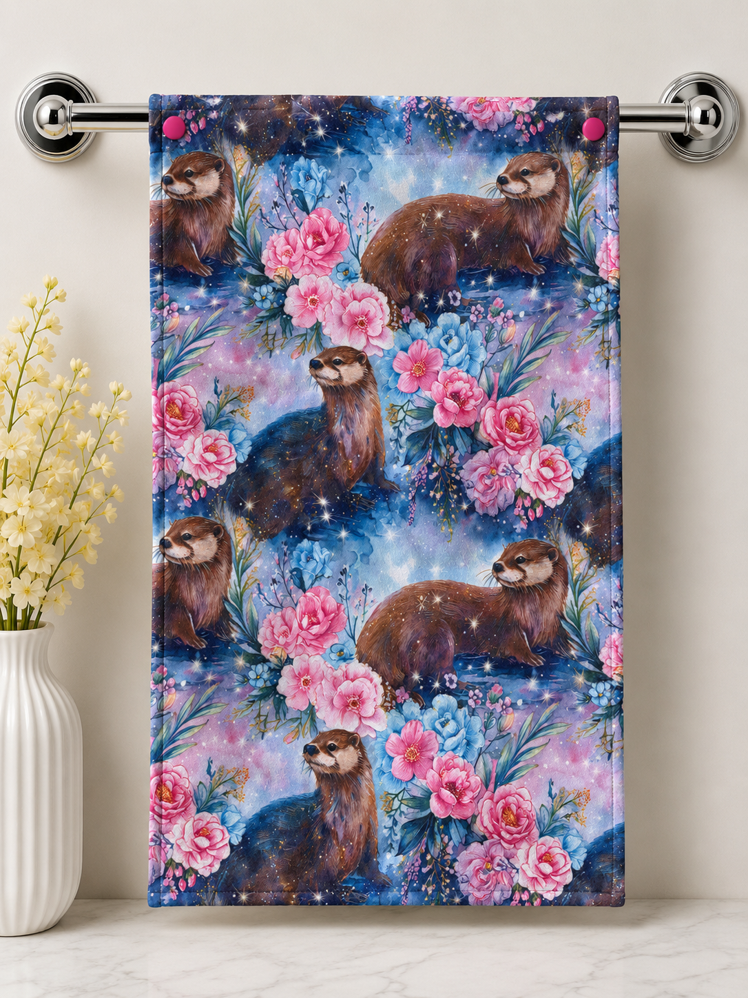 Serviette à main loutre