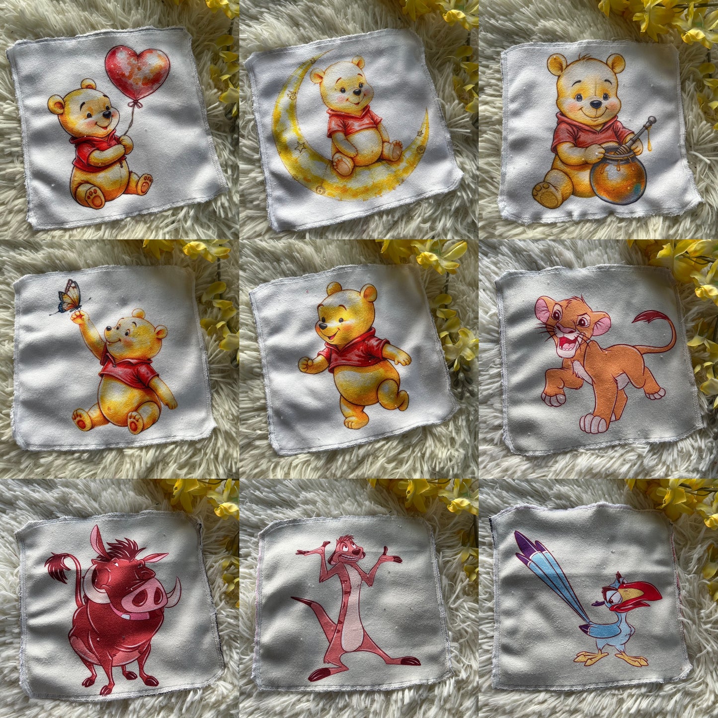 Débarbouillette personnage  ourson