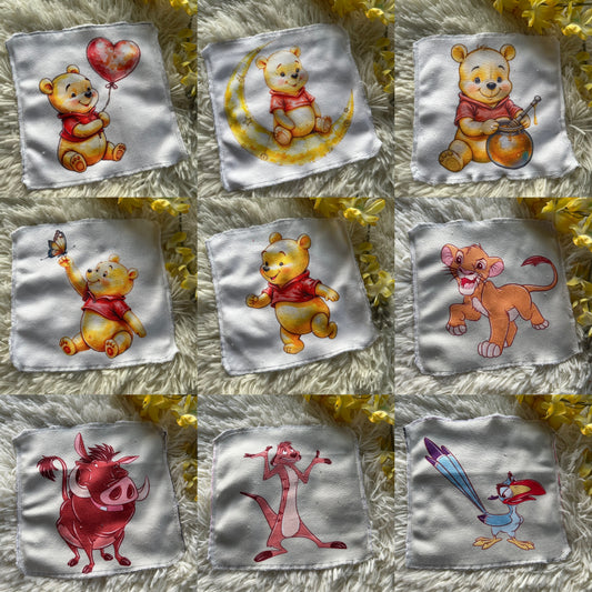 Débarbouillette personnage  ourson