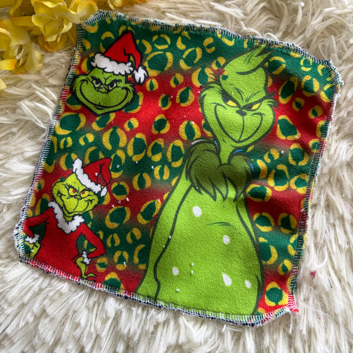 Débarbouillette  grincheux noel