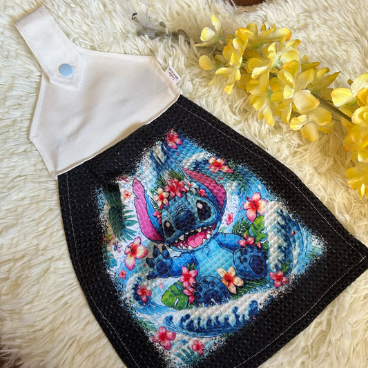Serviette de four extraterrestre bleu