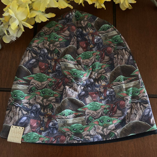 Tuque extraterrestre vert et cache-cou willfée