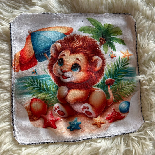 Débarbouillette lion