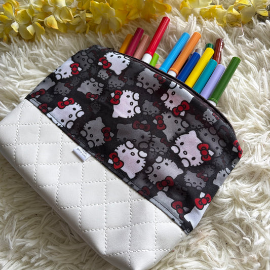 Trousse de crayon / maquillage chat