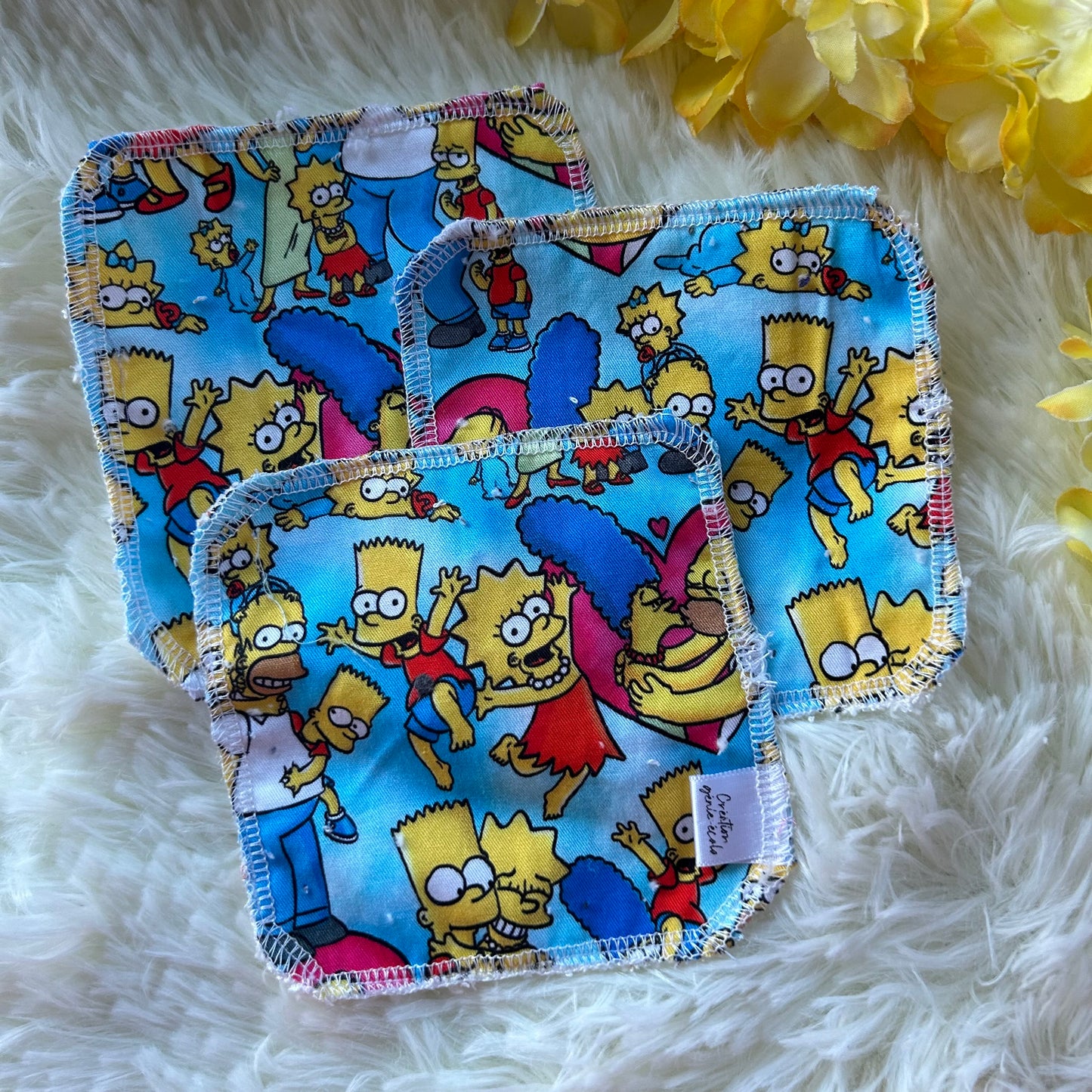 Tampon démaquillant simpson