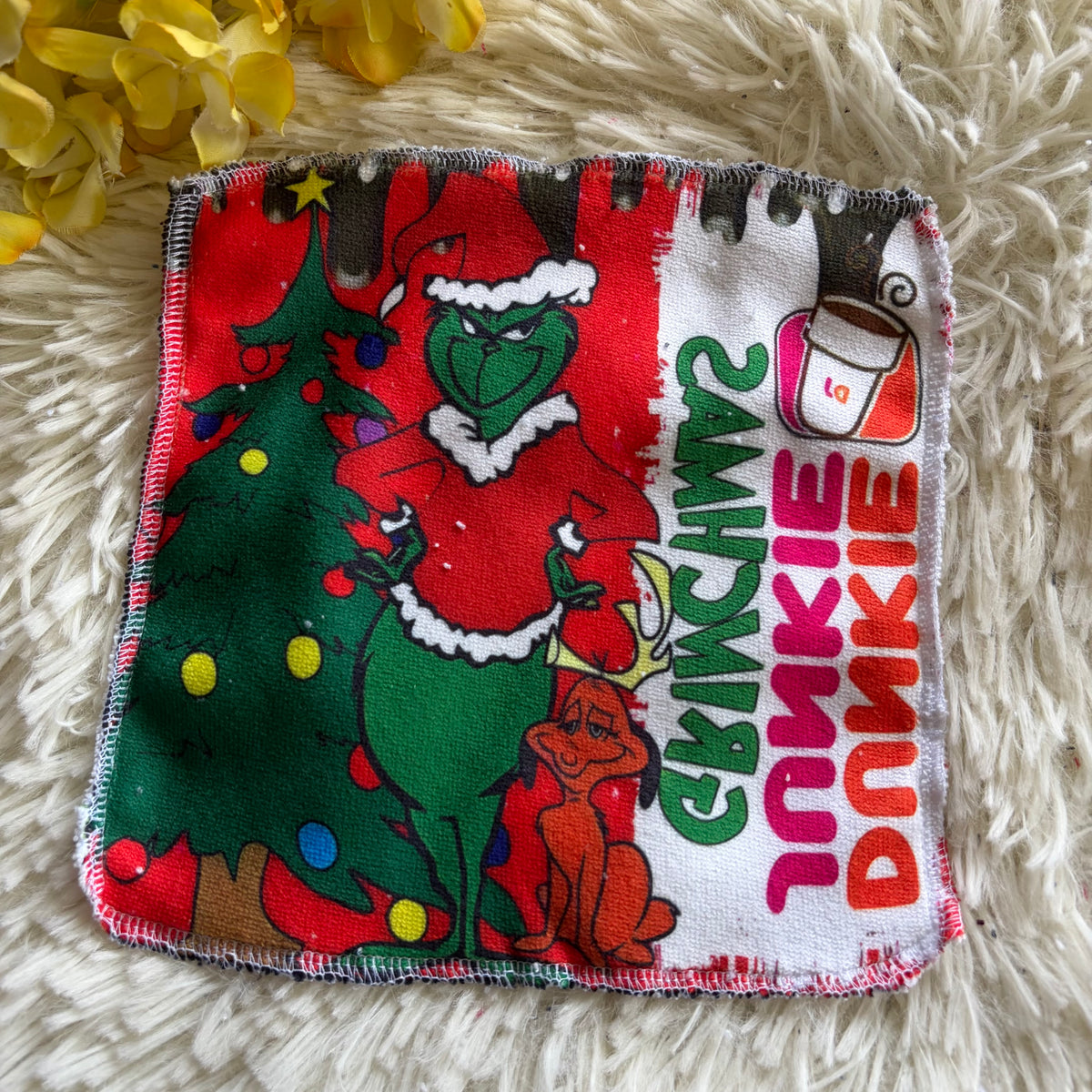 Débarbouillette  grincheux noel