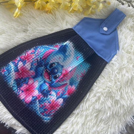 Serviette de four extraterrestre bleu