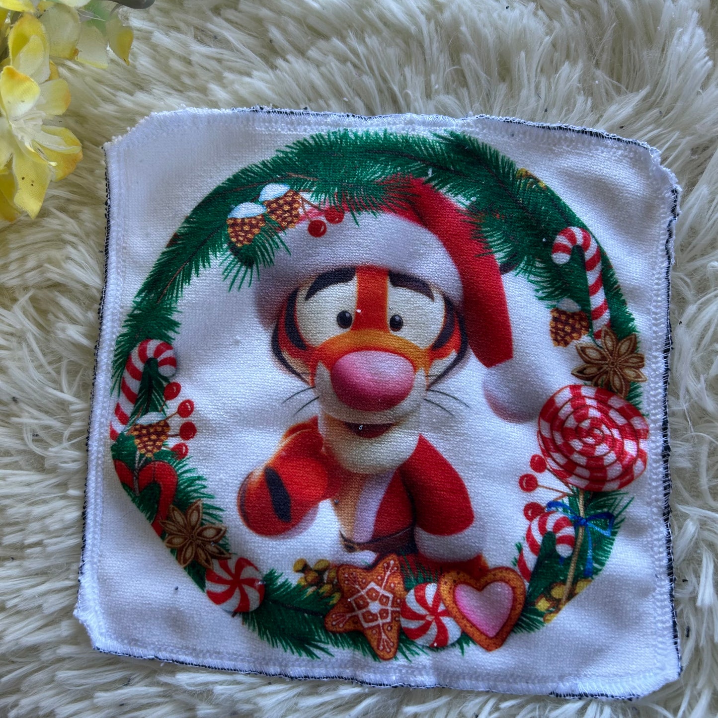 Débarbouillette personnage noel