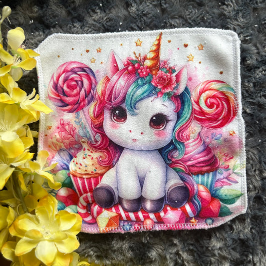 Débarbouillette licorne