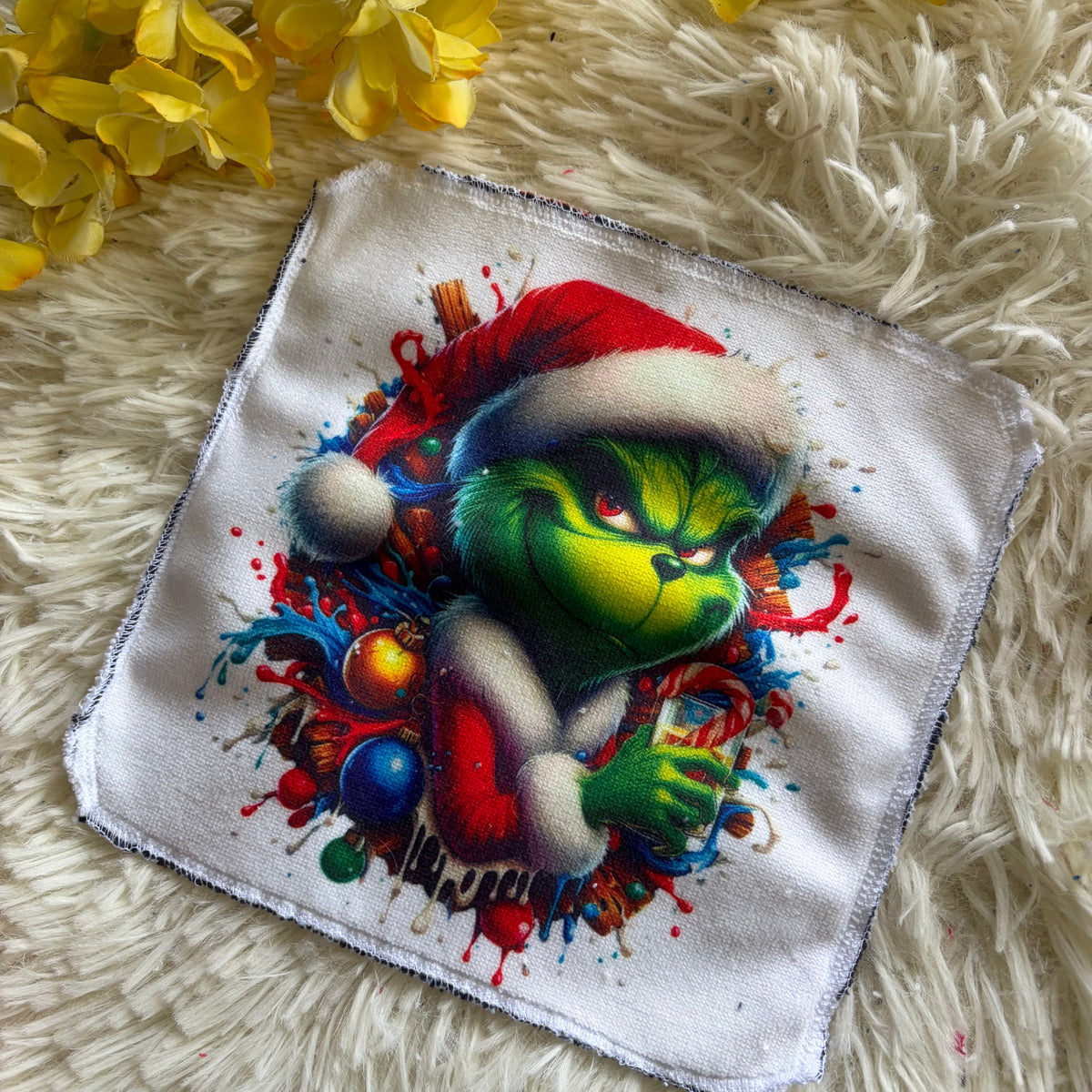 Débarbouillette  grincheux noel