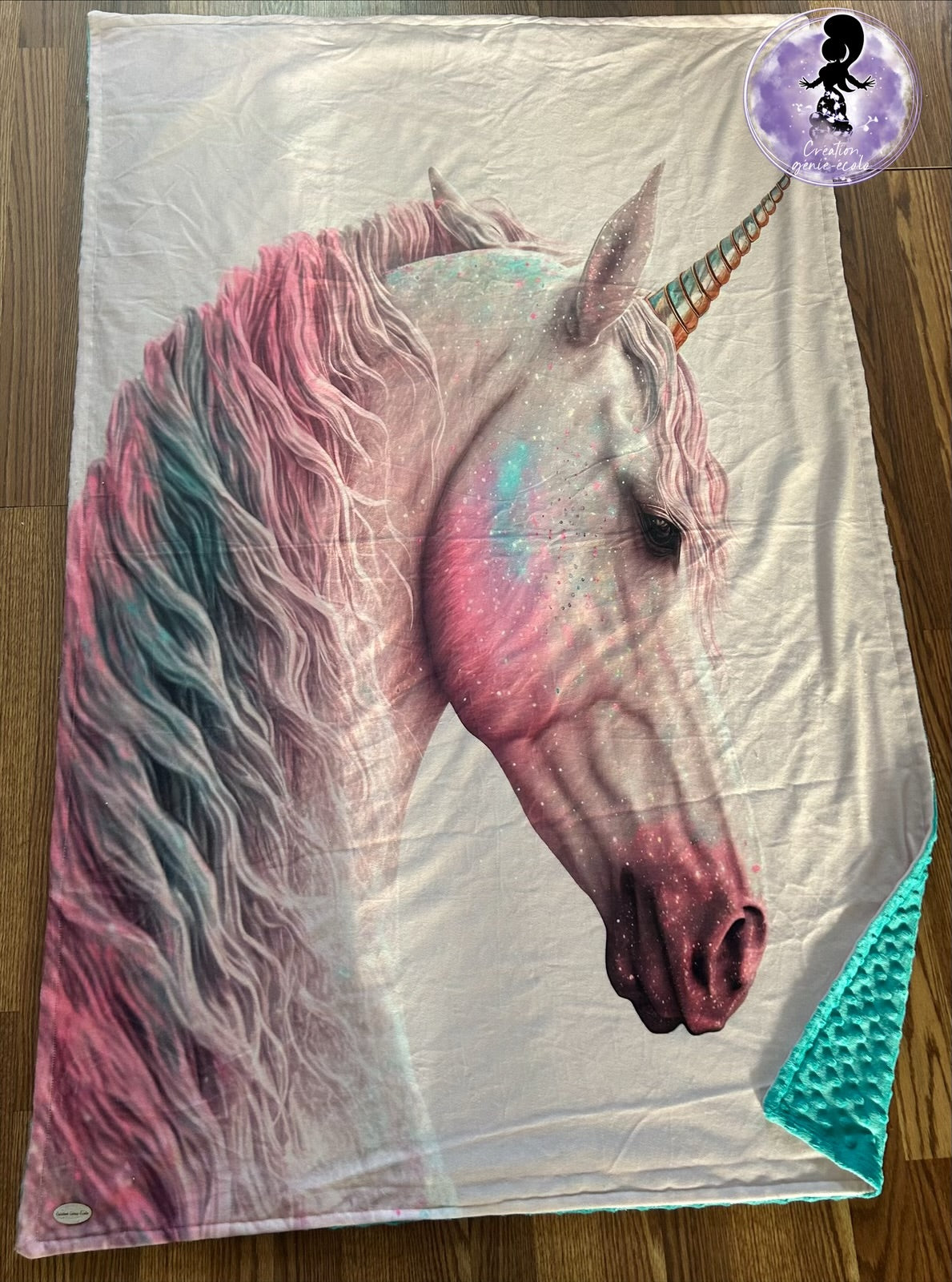 40x60 doudou licorne