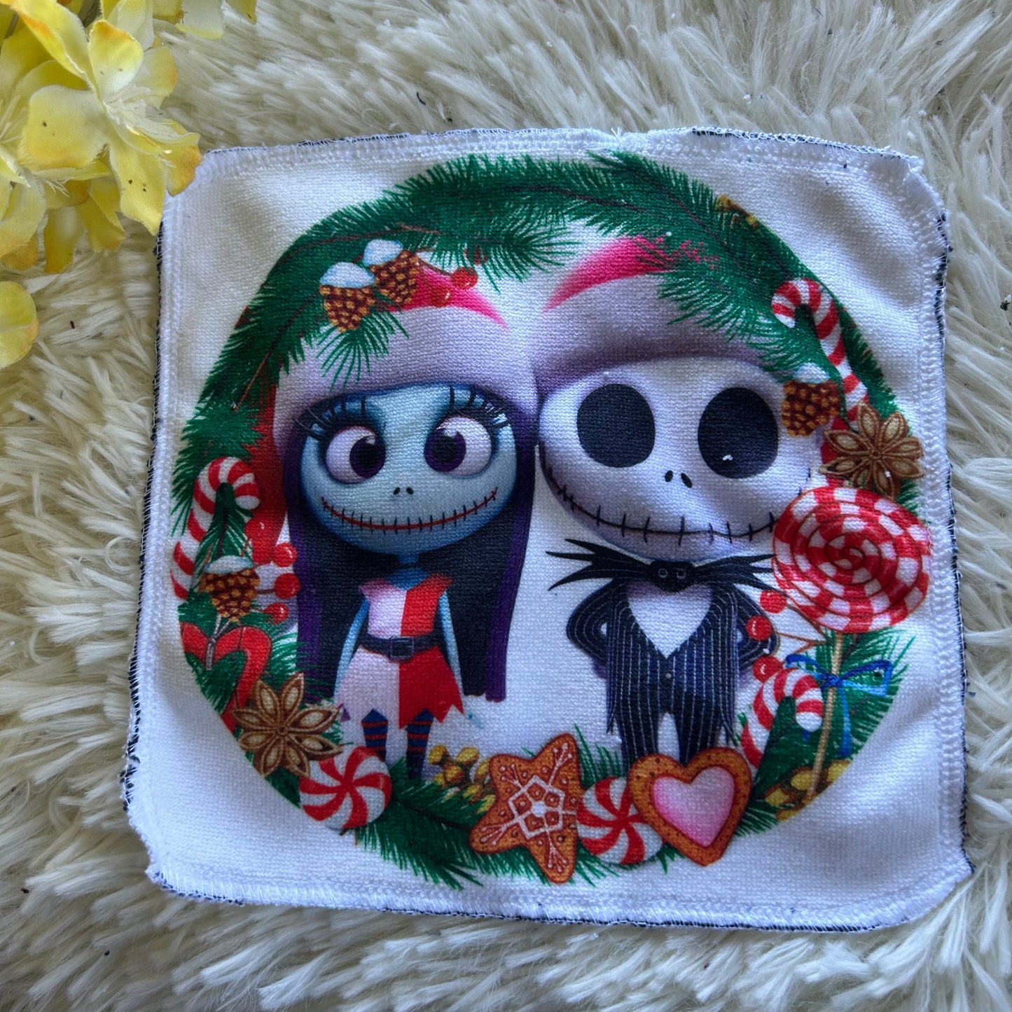 Débarbouillette personnage noel