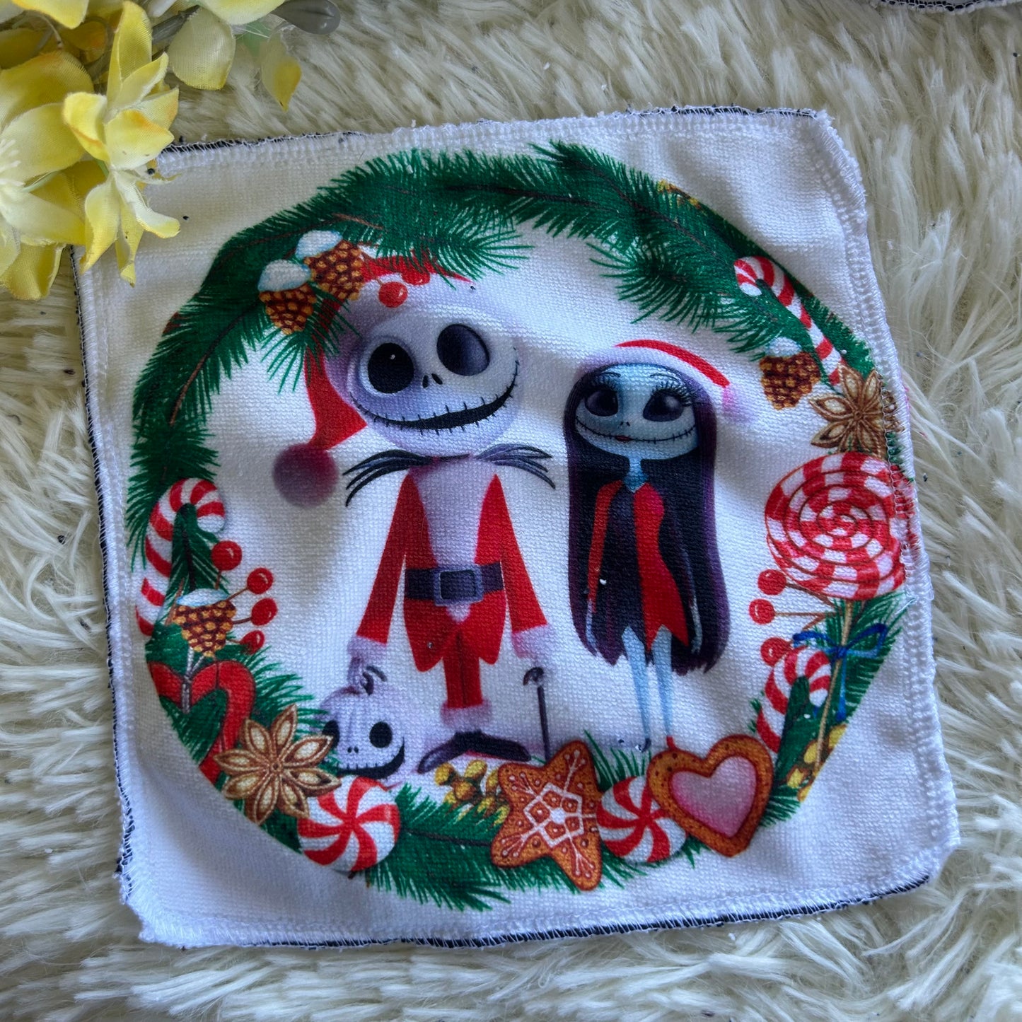 Débarbouillette personnage noel