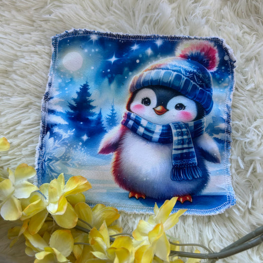 Débarbouillette pingouin