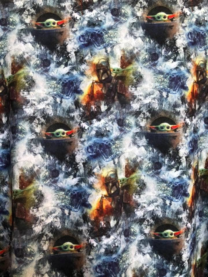 Serviette hygiénique lavable extraterrestre vert dbp