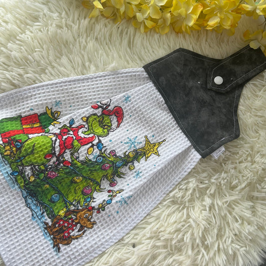Serviette de four grincheux noel
