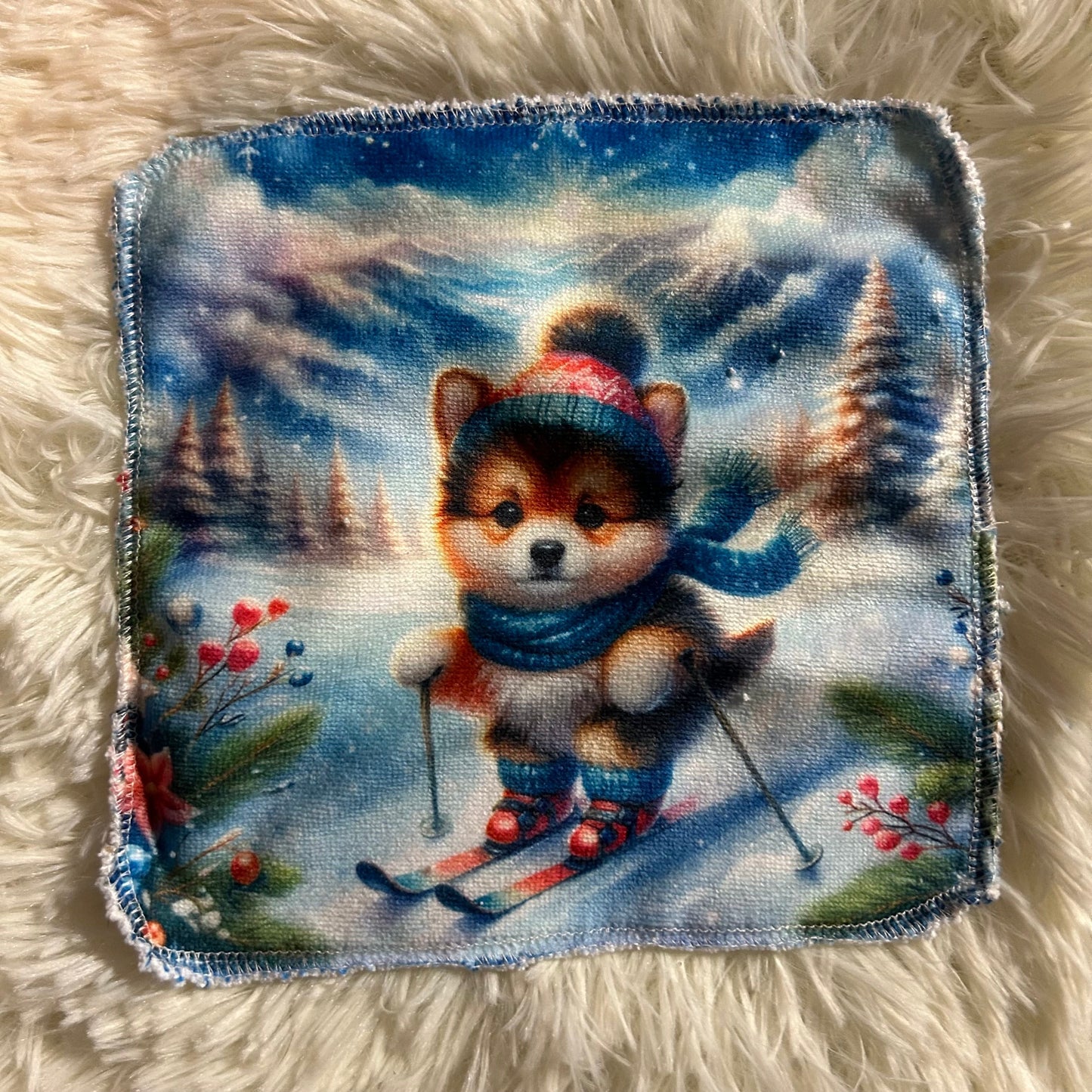 Débarbouillette chien hivers