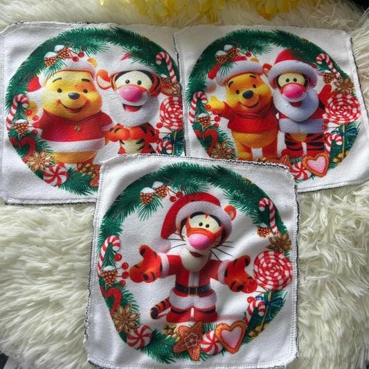 Débarbouillette ourson Noel