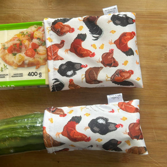 Bout de concombre/fromage poule