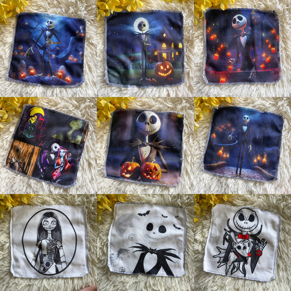 Débarbouillette personnage Halloween jack