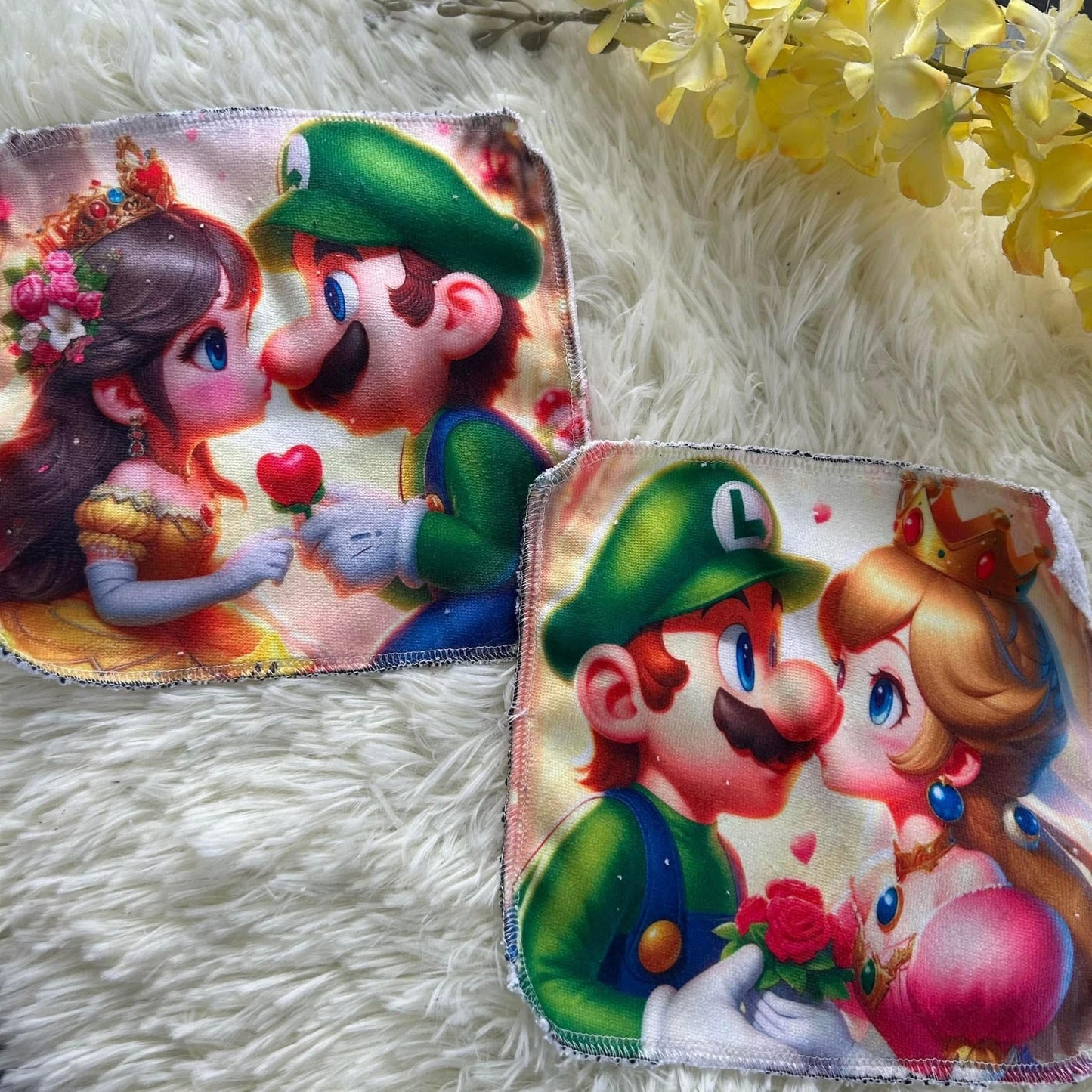Débarbouillette personnage coeur