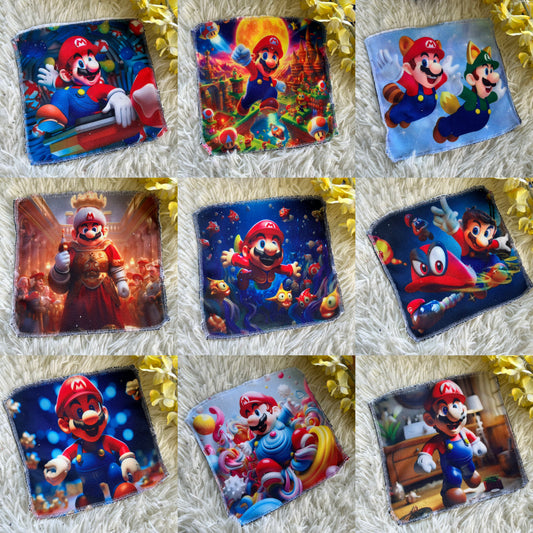 Débarbouillette personnage mario jeux video