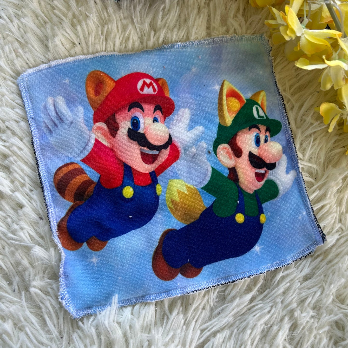 Débarbouillette personnage mario jeux video