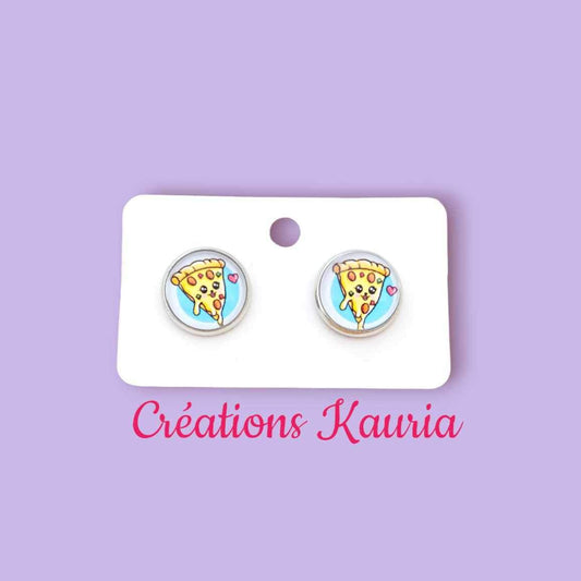 Boucle d’oreille pizza kauria