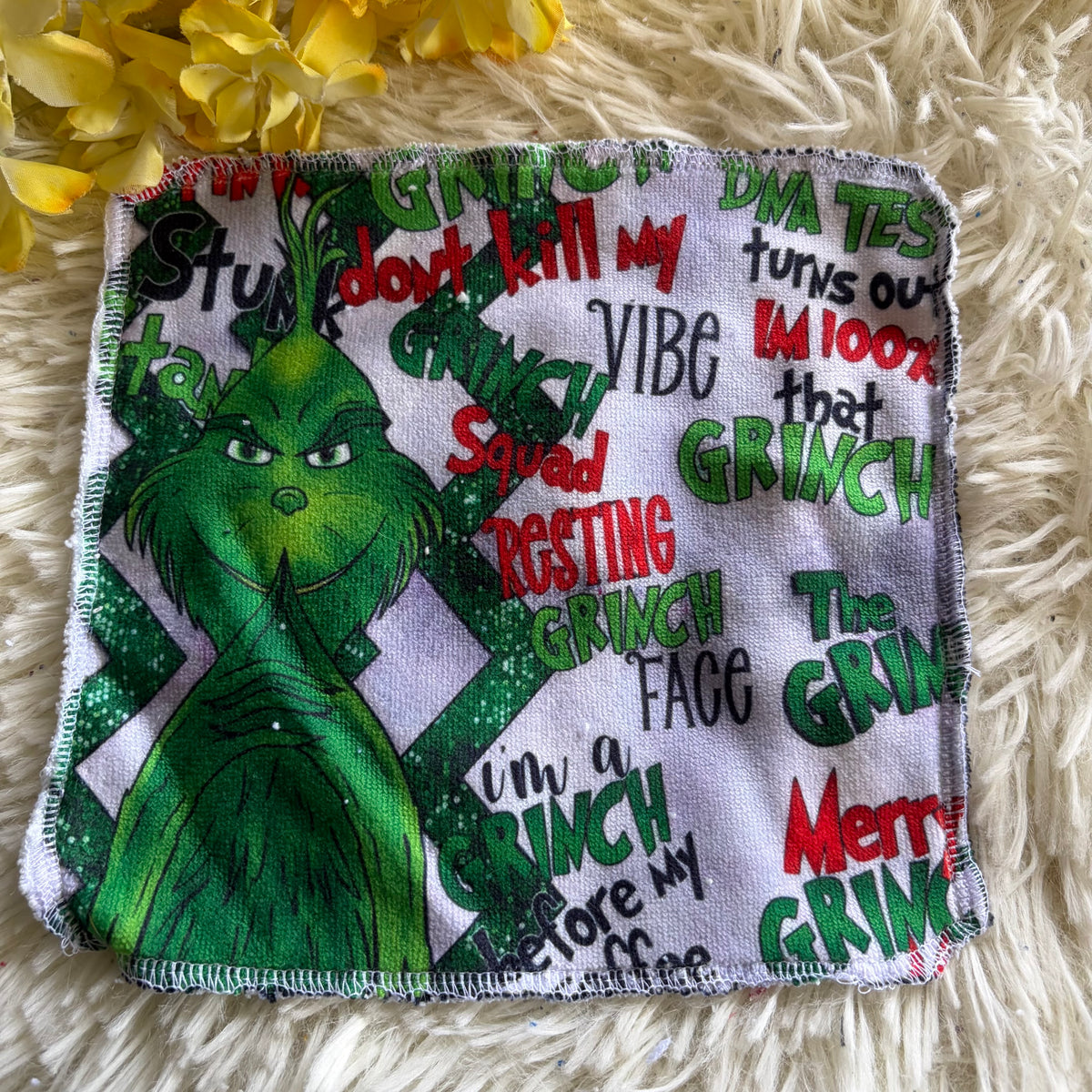 Débarbouillette  grincheux noel