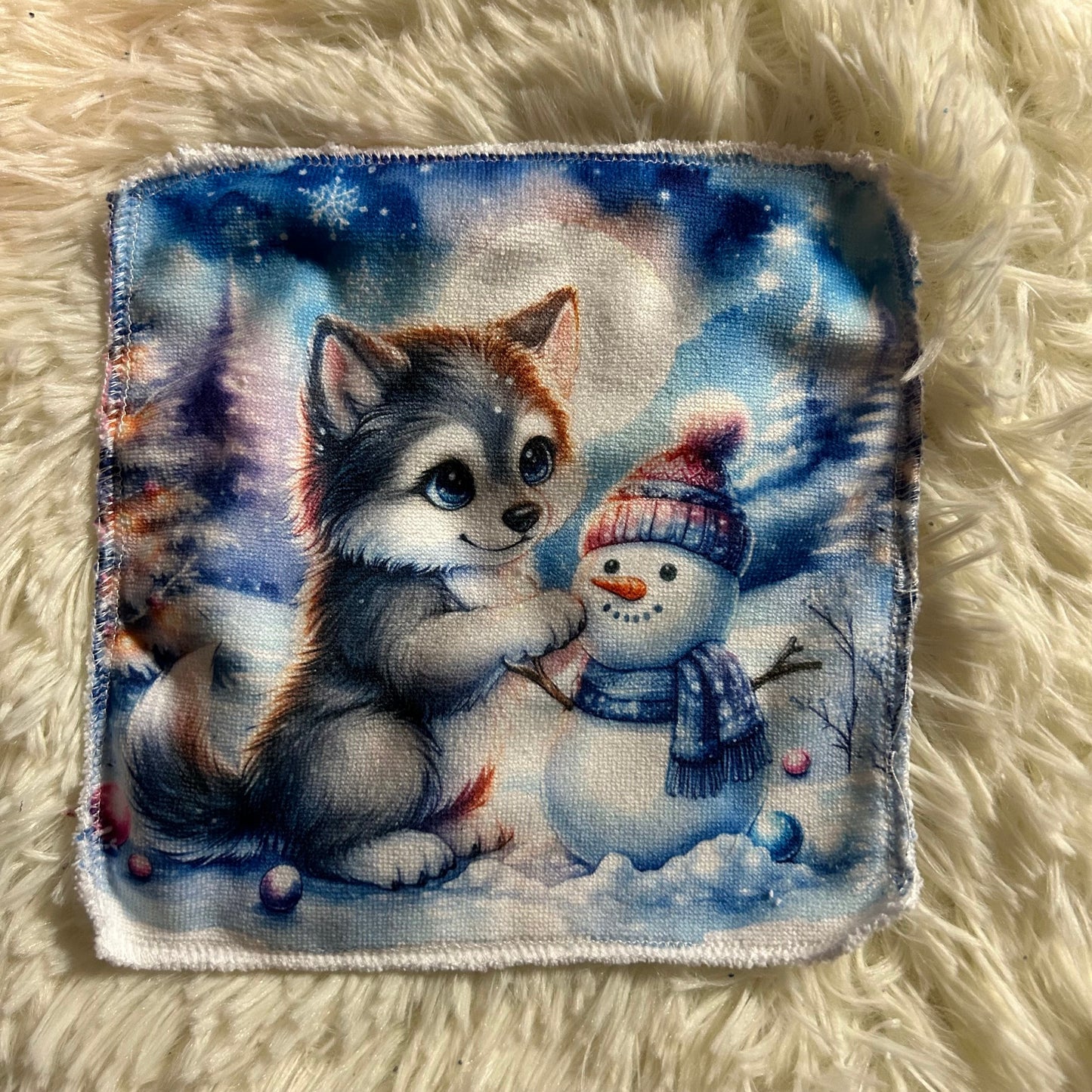 Débarbouillette chien hivers