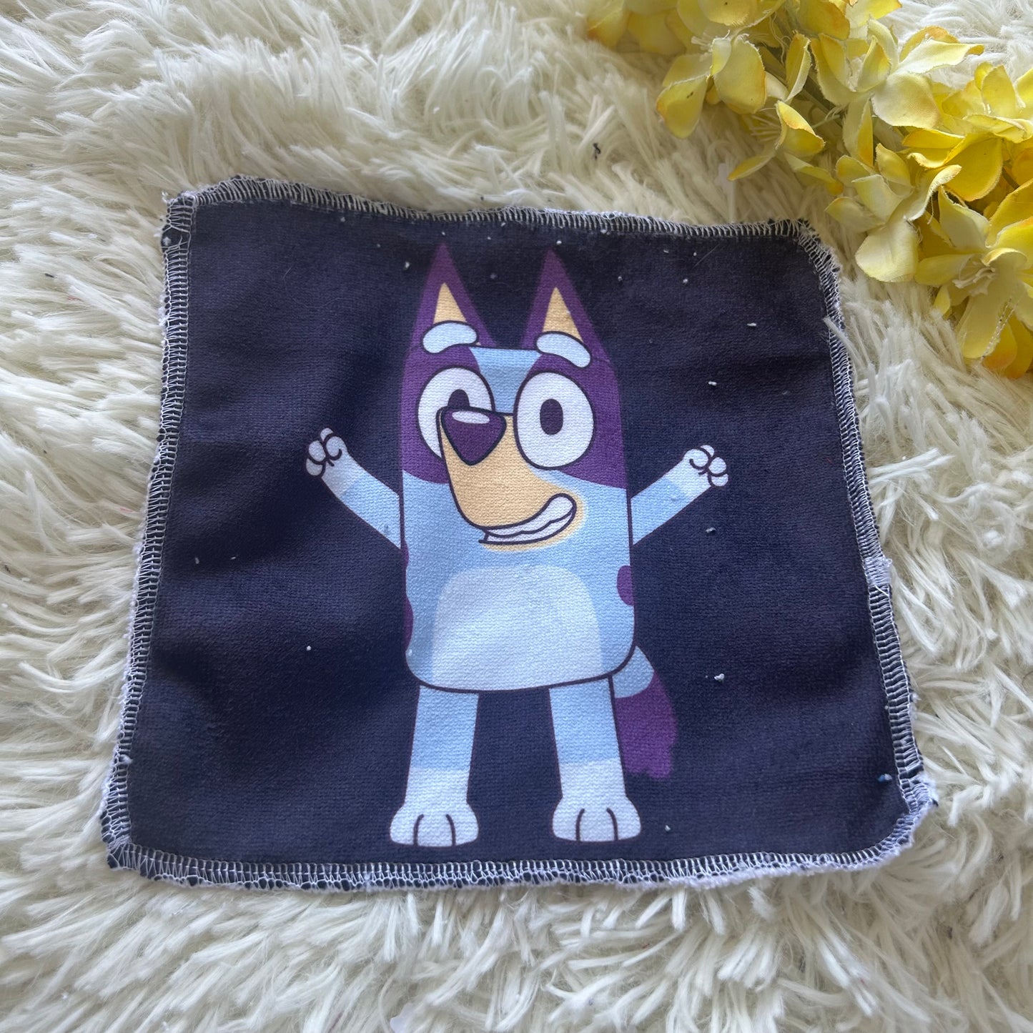Débarbouillette chien gnomes smores