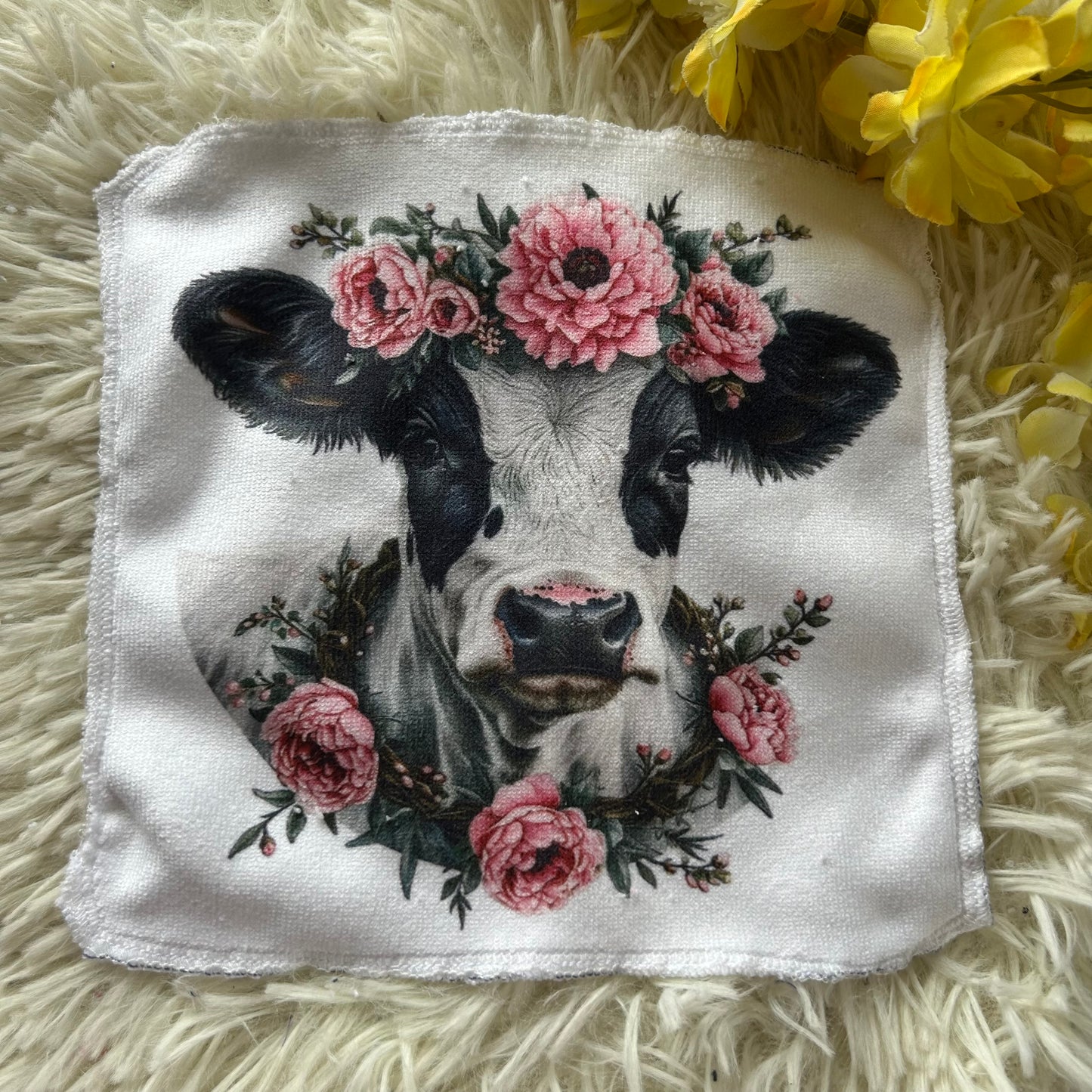 Débarbouillette vache