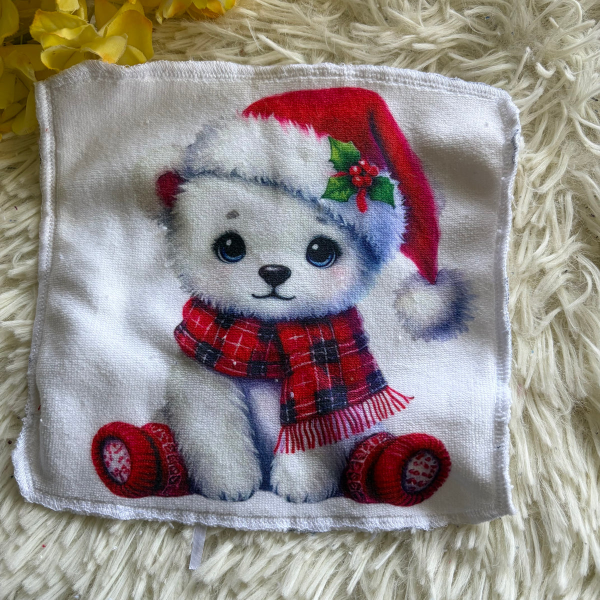 Débarbouillette  grincheux noel