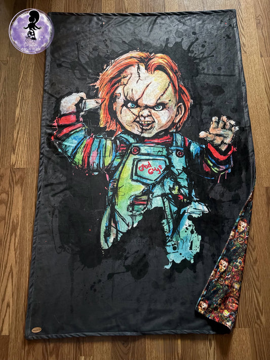Doudou 40x60 monstre chucky