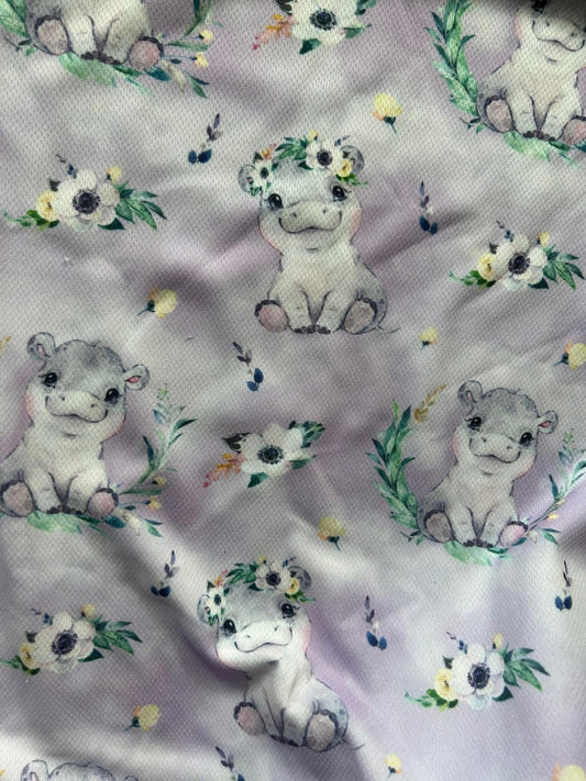 Serviette hygiénique lavable hippopotame awj