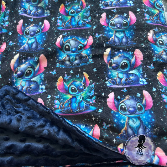 Doudou 40x60 extraterrestre bleu